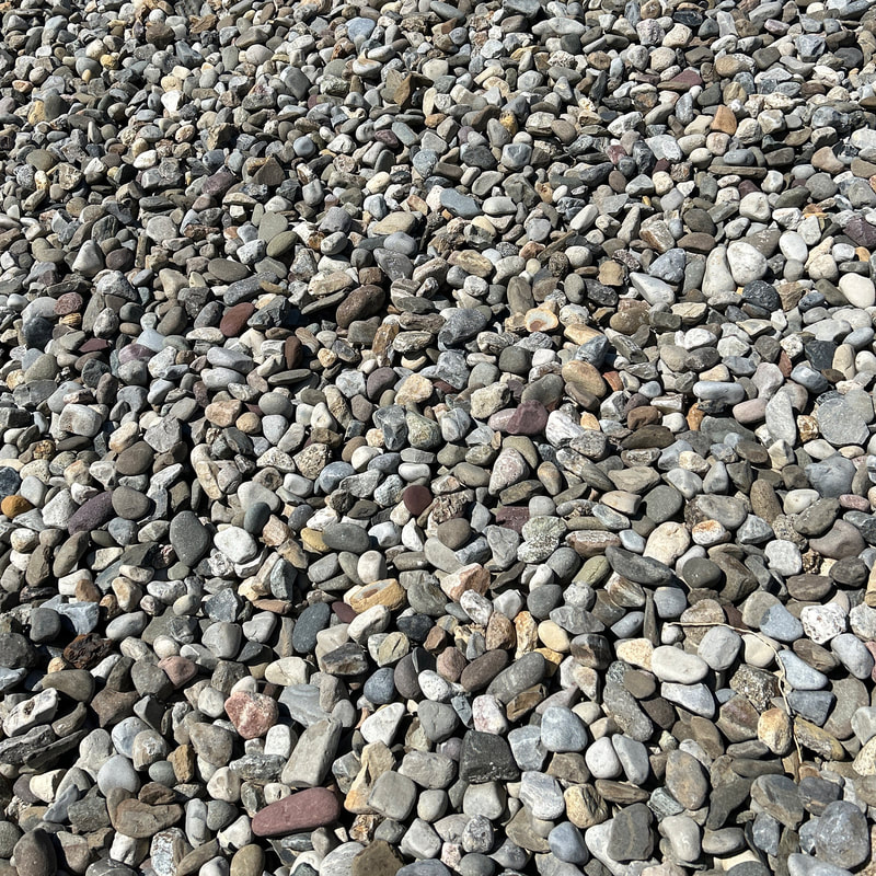 Smooth and rounded Delaware River Jacks stones for landscaping